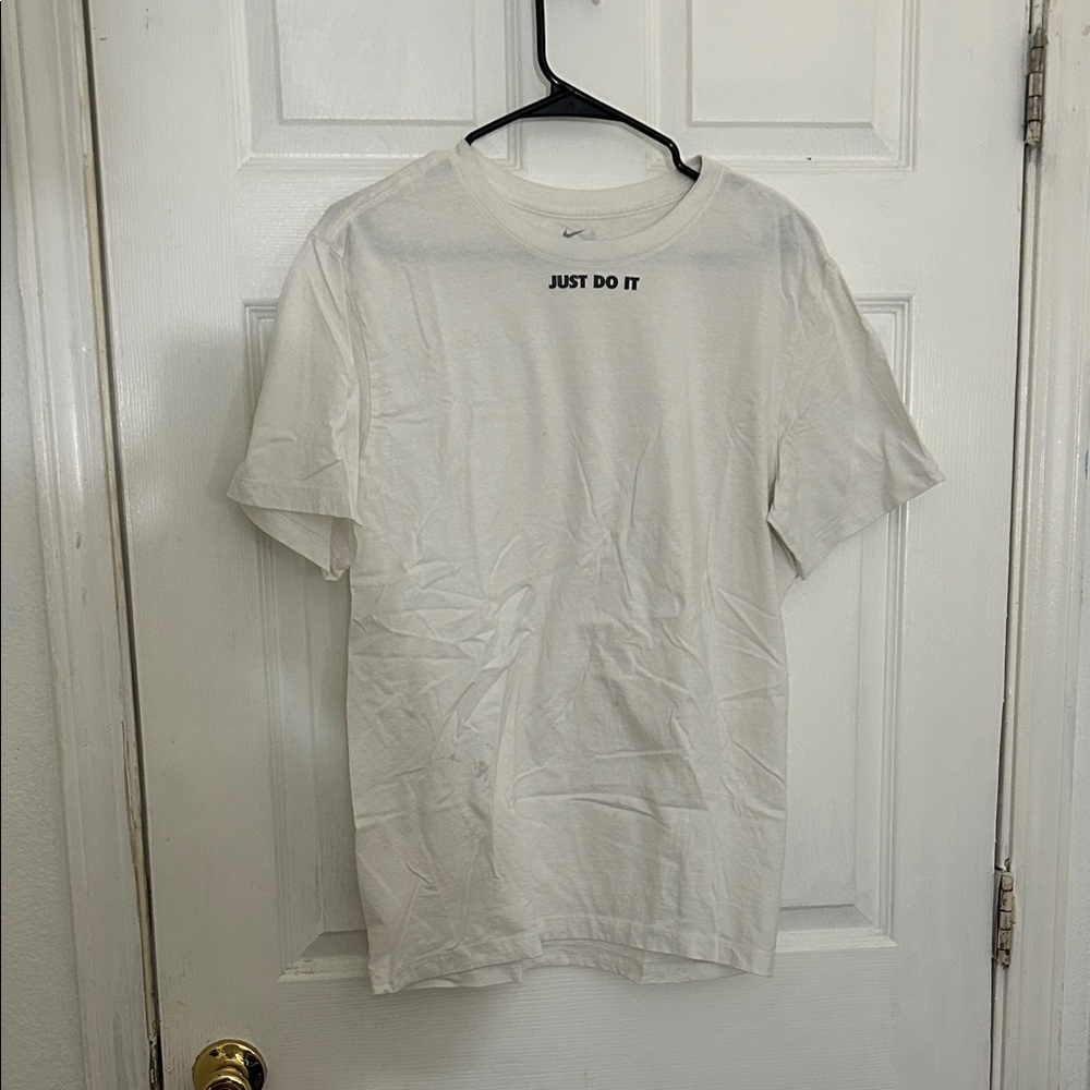 Nike White 'Just Do It' Men's Tee